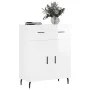 Aparador de madera contrachapada blanco brillante 69,5x34x90 cm de vidaXL, Aparadores - Ref: Foro24-827998, Precio: 95,89 €, ...