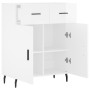 Hochglanzweißes Sperrholz-Sideboard 69,5 x 34 x 90 cm von vidaXL, Sideboards - Ref: Foro24-827998, Preis: 97,10 €, Rabatt: %