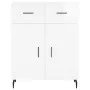 Aparador de madera contrachapada blanco brillante 69,5x34x90 cm de vidaXL, Aparadores - Ref: Foro24-827998, Precio: 95,89 €, ...