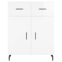 Hochglanzweißes Sperrholz-Sideboard 69,5 x 34 x 90 cm von vidaXL, Sideboards - Ref: Foro24-827998, Preis: 97,10 €, Rabatt: %