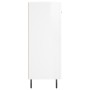 Aparador de madera contrachapada blanco brillante 69,5x34x90 cm de vidaXL, Aparadores - Ref: Foro24-827998, Precio: 97,02 €, ...