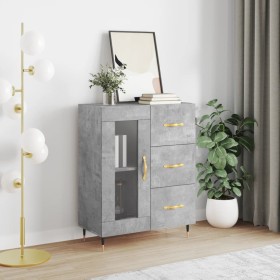 Betongraues Sideboard aus Holzwerkstoff, 69,5 x 34 x 90 cm von vidaXL, Sideboards - Ref: Foro24-828024, Preis: 94,13 €, Rabat...