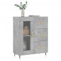 Aparador de madera de ingeniería gris hormigón 69,5x34x90 cm de vidaXL, Aparadores - Ref: Foro24-828024, Precio: 94,04 €, Des...