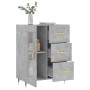 Aparador de madera de ingeniería gris hormigón 69,5x34x90 cm de vidaXL, Aparadores - Ref: Foro24-828024, Precio: 94,04 €, Des...