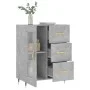 Betongraues Sideboard aus Holzwerkstoff, 69,5 x 34 x 90 cm von vidaXL, Sideboards - Ref: Foro24-828024, Preis: 92,99 €, Rabat...