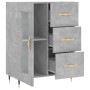 Aparador de madera de ingeniería gris hormigón 69,5x34x90 cm de vidaXL, Aparadores - Ref: Foro24-828024, Precio: 94,04 €, Des...