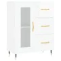 Hochglanzweißes Sperrholz-Sideboard 69,5 x 34 x 90 cm von vidaXL, Sideboards - Ref: Foro24-828022, Preis: 102,02 €, Rabatt: %