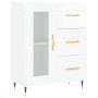 Hochglanzweißes Sperrholz-Sideboard 69,5 x 34 x 90 cm von vidaXL, Sideboards - Ref: Foro24-828022, Preis: 103,09 €, Rabatt: %
