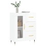 Hochglanzweißes Sperrholz-Sideboard 69,5 x 34 x 90 cm von vidaXL, Sideboards - Ref: Foro24-828022, Preis: 103,09 €, Rabatt: %