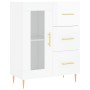 Hochglanzweißes Sperrholz-Sideboard 69,5 x 34 x 90 cm von vidaXL, Sideboards - Ref: Foro24-828030, Preis: 103,15 €, Rabatt: %