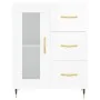 Aparador de madera contrachapada blanco brillante 69,5x34x90 cm de vidaXL, Aparadores - Ref: Foro24-828022, Precio: 101,98 €,...