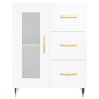 Hochglanzweißes Sperrholz-Sideboard 69,5 x 34 x 90 cm von vidaXL, Sideboards - Ref: Foro24-828022, Preis: 103,09 €, Rabatt: %