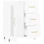 Hochglanzweißes Sperrholz-Sideboard 69,5 x 34 x 90 cm von vidaXL, Sideboards - Ref: Foro24-828022, Preis: 102,02 €, Rabatt: %