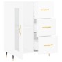 Hochglanzweißes Sperrholz-Sideboard 69,5 x 34 x 90 cm von vidaXL, Sideboards - Ref: Foro24-828022, Preis: 103,09 €, Rabatt: %