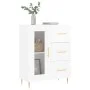 Aparador de madera contrachapada blanco brillante 69,5x34x90 cm de vidaXL, Aparadores - Ref: Foro24-828030, Precio: 101,88 €,...