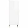 Aparador de madera contrachapada blanco brillante 69,5x34x90 cm de vidaXL, Aparadores - Ref: Foro24-828022, Precio: 101,98 €,...
