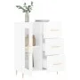 Aparador de madera contrachapada blanco brillante 69,5x34x90 cm de vidaXL, Aparadores - Ref: Foro24-828030, Precio: 101,88 €,...