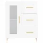 Aparador de madera contrachapada blanco brillante 69,5x34x90 cm de vidaXL, Aparadores - Ref: Foro24-828030, Precio: 101,88 €,...