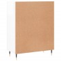 Aparador de madera contrachapada blanco brillante 69,5x34x90 cm de vidaXL, Aparadores - Ref: Foro24-828022, Precio: 103,01 €