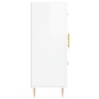 Hochglanzweißes Sperrholz-Sideboard 69,5 x 34 x 90 cm von vidaXL, Sideboards - Ref: Foro24-828030, Preis: 103,15 €, Rabatt: %