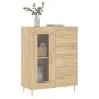 Engineered wood sideboard in Sonoma oak 69.5x34x90 cm by vidaXL, Sideboards - Ref: Foro24-828031, Price: 95,61 €, Discount: %