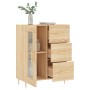Aparador de madera de ingeniería roble Sonoma 69,5x34x90 cm de vidaXL, Aparadores - Ref: Foro24-828031, Precio: 96,79 €, Desc...