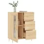Engineered wood sideboard in Sonoma oak 69.5x34x90 cm by vidaXL, Sideboards - Ref: Foro24-828031, Price: 95,61 €, Discount: %