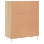 Aparador de madera de ingeniería roble Sonoma 69,5x34x90 cm de vidaXL, Aparadores - Ref: Foro24-828031, Precio: 96,79 €, Desc...