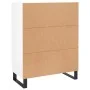 Hochglanzweißes Sperrholz-Sideboard 69,5 x 34 x 90 cm von vidaXL, Sideboards - Ref: Foro24-828070, Preis: 111,80 €, Rabatt: %