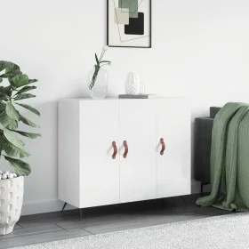 Sideboard aus Holzwerkstoff weiß glänzend 90x34x80 cm von vidaXL, Sideboards - Ref: Foro24-828078, Preis: 87,54 €, Rabatt: %