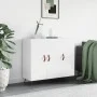 Engineered wood high gloss white sideboard 90x34x80 cm by vidaXL, Sideboards - Ref: Foro24-828078, Price: 87,54 €, Discount: %