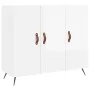 Engineered wood high gloss white sideboard 90x34x80 cm by vidaXL, Sideboards - Ref: Foro24-828078, Price: 87,54 €, Discount: %