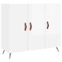 Sideboard aus Holzwerkstoff weiß glänzend 90x34x80 cm von vidaXL, Sideboards - Ref: Foro24-828078, Preis: 88,62 €, Rabatt: %