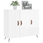 Sideboard aus Holzwerkstoff weiß glänzend 90x34x80 cm von vidaXL, Sideboards - Ref: Foro24-828078, Preis: 88,62 €, Rabatt: %
