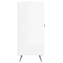 Engineered wood high gloss white sideboard 90x34x80 cm by vidaXL, Sideboards - Ref: Foro24-828078, Price: 87,54 €, Discount: %
