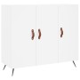 White engineered wood sideboard 90x34x80 cm by vidaXL, Sideboards - Ref: Foro24-828076, Price: 86,03 €, Discount: %