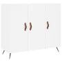 White engineered wood sideboard 90x34x80 cm by vidaXL, Sideboards - Ref: Foro24-828076, Price: 84,98 €, Discount: %