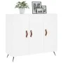 White engineered wood sideboard 90x34x80 cm by vidaXL, Sideboards - Ref: Foro24-828076, Price: 84,98 €, Discount: %