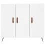 White engineered wood sideboard 90x34x80 cm by vidaXL, Sideboards - Ref: Foro24-828076, Price: 84,98 €, Discount: %