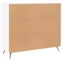 White engineered wood sideboard 90x34x80 cm by vidaXL, Sideboards - Ref: Foro24-828076, Price: 84,98 €, Discount: %