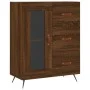 Engineered wood brown oak sideboard 69.5x34x90 cm by vidaXL, Sideboards - Ref: Foro24-828019, Price: 68,35 €, Discount: %