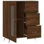 Engineered wood brown oak sideboard 69.5x34x90 cm by vidaXL, Sideboards - Ref: Foro24-828019, Price: 68,35 €, Discount: %