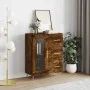 Smoked oak engineered wood sideboard 69.5x34x90 cm by vidaXL, Sideboards - Ref: Foro24-828033, Price: 68,12 €, Discount: %