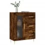 Aparador de madera de ingeniería roble ahumado 69,5x34x90 cm de vidaXL, Aparadores - Ref: Foro24-828033, Precio: 68,78 €, Des...