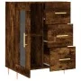 Smoked oak engineered wood sideboard 69.5x34x90 cm by vidaXL, Sideboards - Ref: Foro24-828033, Price: 68,12 €, Discount: %