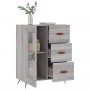 Aparador de madera de ingeniería gris Sonoma 69,5x34x90 cm de vidaXL, Aparadores - Ref: Foro24-828018, Precio: 71,43 €, Descu...