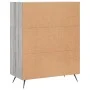 Sonoma-graues Sideboard aus Holzwerkstoff, 69,5 x 34 x 90 cm von vidaXL, Sideboards - Ref: Foro24-828018, Preis: 70,81 €, Rab...