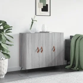 Sonoma gray engineered wood sideboard 90x34x80 cm by vidaXL, Sideboards - Ref: Foro24-828082, Price: 81,07 €, Discount: %