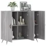Sonoma graues Sideboard aus Holzwerkstoff, 90 x 34 x 80 cm von vidaXL, Sideboards - Ref: Foro24-828082, Preis: 81,07 €, Rabat...