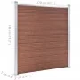 Brown WPC garden fence 699x186 cm by vidaXL, fence panels - Ref: Foro24-3053209, Price: 1,00 €, Discount: %